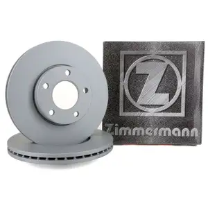 ZIMMERMANN Brake Disc Set for MAZDA 3 (BK BL) and 5 (CW CR19) &ndash; 15-inch front