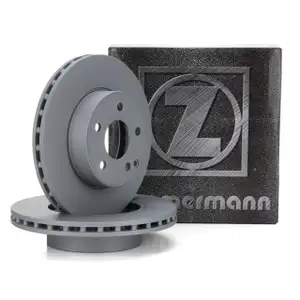 ZIMMERMANN Brake Disc Set for MERCEDES C-Class W204 C180 and C180/200CDI (Front)