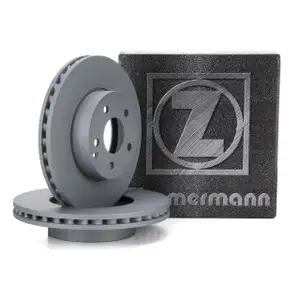 ZIMMERMANN Brake Disc Set for MERCEDES C-Class W204, E-Class W212, SLC, SLK R172 (Front)