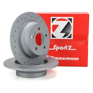 Zimmermann SPORT Bremsscheiben Satz f&uuml;r MERCEDES-BENZ W211 S211 W212 S212 C218 X218 hinten