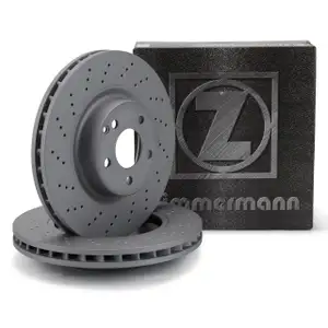 ZIMMERMANN Bremsscheiben Satz f&uuml;r MERCEDES E-Klasse W211 SL R230 mit Sportpaket vorne