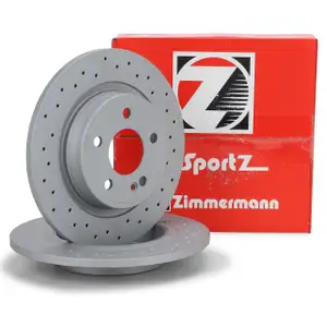 Zimmermann SPORT Bremsscheiben Satz f&uuml;r MERCEDES W177 V177 W247 C/A118 H/X247 hinten