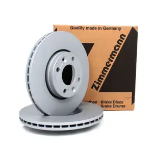 ZIMMERMANN Brake Disc Set for DACIA, MERCEDES-BENZ, NISSAN, RENAULT, and SMART (Front)