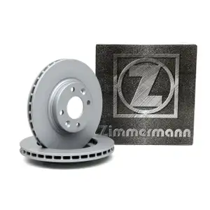 ZIMMERMANN Brake Discs for Dacia Logan MCV, Sandero, Renault Clio, and Twingo (Front)