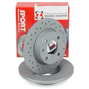 Zimmermann SPORT Bremsscheiben Satz f&uuml;r SKODA Felicia 1 2 6U1 6U5 vorne