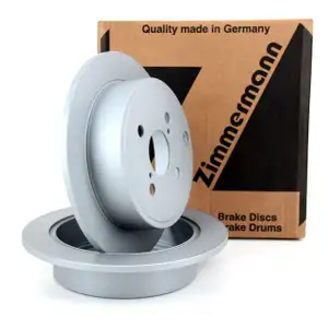 ZIMMERMANN Brake Disc Set for Toyota Corolla 1.4-1.8 VVT-i, 1.4/2.0 D-4D (Rear)