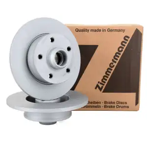 ZIMMERMANN Bremsscheiben f&uuml;r Seat Toledo VW Corrado Golf 3 Passat Vento hinten
