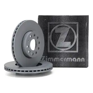 ZIMMERMANN Bremsscheiben Satz f&uuml;r AUDI A3 8P 8V Q2 SEAT SKODA VW Golf 5 6 7 vorne