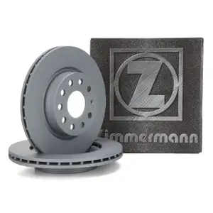 ZIMMERMANN Bremsscheiben Satz f&uuml;r AUDI A3 8P SEAT Leon SKODA Octavia 2 VW Golf 5 6 7 vorne