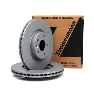 ZIMMERMANN Brake Discs for Volvo V40 T2/T3/T4GTDi T5 D2 D3 D4 16-inch Front