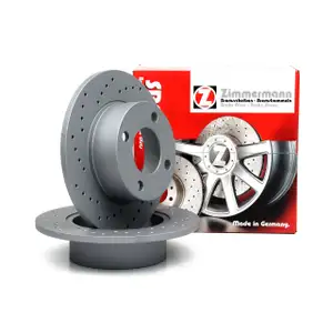 Zimmermann SPORT Bremsscheiben Satz f&uuml;r AUDI 100 80 90 Cabriolet Coupe hinten