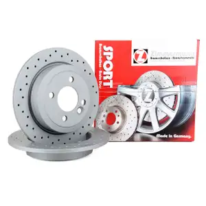 Zimmermann SPORT Bremsscheiben Satz f&uuml;r MINI R50 R53 R52 R56 R57 One/Cooper/Works hinten