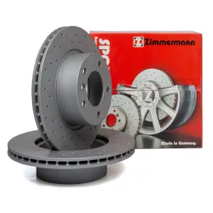 Zimmermann SPORT Brake Disc Set for BMW 1 Series E81, E87, E88, E82 and 3 Series E90 (Front)