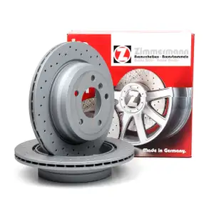 Zimmermann SPORT Bremsscheiben Satz f&uuml;r BMW 1er E81 E87 3er E90-93 X1 E84 hinten
