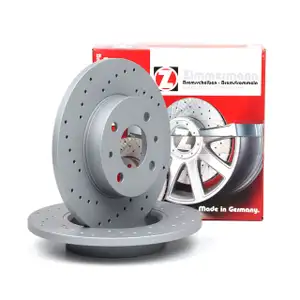Zimmermann SPORT Brake Disc Set for ALFA ROMEO 145, 146, FIAT Panda, Punto, LANCIA (Rear)