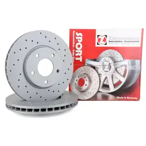 Zimmermann SPORT brake discs for Jaguar XJ 8 3.2/4.0 R4.0 XK 8 4.0 R4.2 (Front)