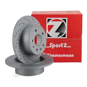 Zimmermann SPORT Brake Disc Set for Mercedes-Benz W114, W115, W123, W108, W109, and W116 (Rear)