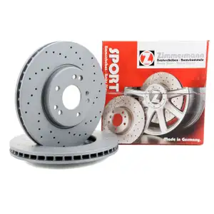 Zimmermann SPORT brake discs for Mercedes 190 W201 Evo II 2.5 W124 R129 (Front)