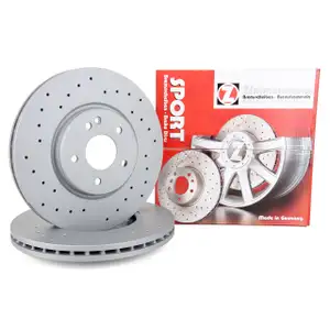Zimmermann SPORT Brake Disc Set for Mercedes W202, C208, A208, W210, S210 (Front)