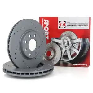 Zimmermann SPORT brake discs for Opel Combo, Corsa C, Meriva A, and Tigra B (Front)