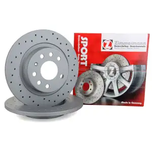 Zimmermann SPORT Brake Disc Set for OPEL Signum, Vectra C, SAAB 9-3 YS3F (15-inch rear)