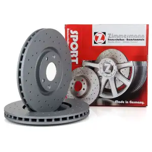 ZIMMERMANN SPORT brake discs for CITROEN C4, DS4, DS5, PEUGEOT 208, 2008, 3008, 5008 (Front)