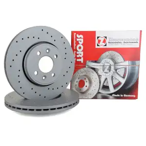 Zimmermann SPORT brake discs for Renault Clio, Laguna, Megane, and Scenic (Front)