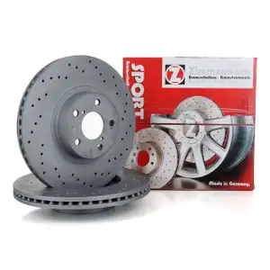 Zimmermann SPORT Bremsscheiben Satz f&uuml;r SUBARU Forester Impreza Legacy Outback 15 vorne