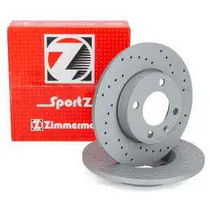 Zimmermann SPORT Bremsscheiben Satz f&uuml;r VW Golf 1 2 Passat B1-4 Polo 86 SEAT Ibiza 2 vorne