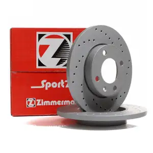 Zimmermann SPORT Brake Disc Set for VW Golf 1, 2, 3; Passat B1, B2, Vento; Audi 80, 90 (Front)