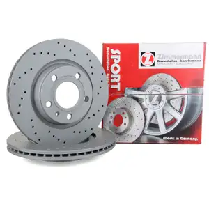 Zimmermann SPORT brake discs for Audi A4 B5, B6, B7, A8, Exeo, and VW Passat 3B (Front)