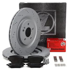 ZIMMERMANN Bremsscheiben + Beläge für MERCEDES W177 V177 C/X118 H/X247 35/45 AMG hinten