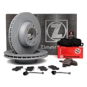 ZIMMERMANN Bremsscheiben Beläge Wako für PORSCHE Panamera (970) 3.0 S / D 3.6 4.8 S hinten
