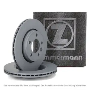 ZIMMERMANN Brake Disc Set for BMW 5 Series F07 550i, 6 Series F12 F13 650i, 7 Series F01-04 (Rear)