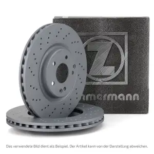 ZIMMERMANN Brake Discs for Mercedes SL R230 280 300 350 with Rear Sport Package