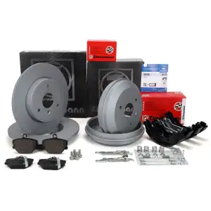 ZIMMERMANN Bremsscheiben + Bel&auml;ge + Trommeln + Backen f&uuml;r SMART ForTwo 451 vorne + hinten
