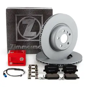 ZIMMERMANN Brake Discs + Brake Pads + Sensor for TOYOTA Supra MK5 DB_ 3.0 GR (Rear)