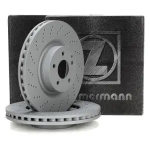 ZIMMERMANN Brake Disc Set for MERCEDES W212, S212, C207, A207, E350&ndash;500 (Front) 0004211512