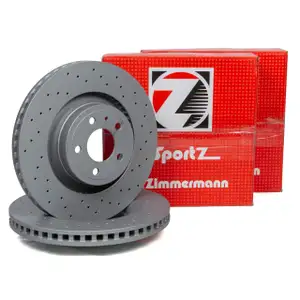 Zimmermann SPORT Brake Disc Set for FORD Mustang MK6 2.3 EcoBoost 5.0 V8 (July 2015) - Front