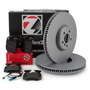 Zimmermann FORMULA F Bremsscheiben Bel&auml;ge Sensor f&uuml;r BMW G30 G31 G32 G11 G12 G14 19" vorne