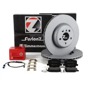 Zimmermann FORMULA F Brake Discs + Pads + Sensor for TOYOTA Supra MK5 DB_ 3.0 (Rear)