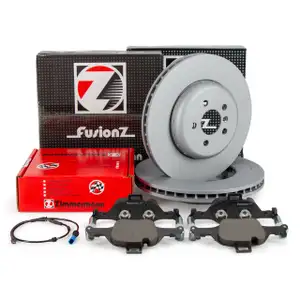 Zimmermann FORMULA F Bremsscheiben + Bel&auml;ge f&uuml;r BMW X3 G01 X4 G02 ohne Sportbremse vorne