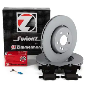 Zimmermann FORMULA S Brake Discs + Pads + Sensor for MERCEDES W205 S205 X253 (Rear)