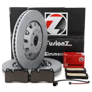 Zimmermann FORMULA Z Bremsscheiben + Bel&auml;ge Sensor f&uuml;r CUPRA Aterca Formentor 5F vorne
