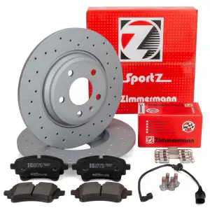 Zimmermann SPORT brake discs + Pads + Sensor for AUDI Q5 FY PR-1KD (model year 2020 and later) &ndash; rear
