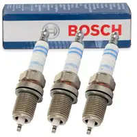 3x BOSCH FQR8LEU2 0242229699 Z&uuml;ndkerze f&uuml;r OPEL Corsa C D Agila A 1.0 60/65 PS