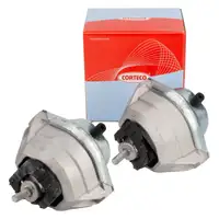 2x CORTECO Motorlager Hydrolager f&uuml;r BMW 5er E60 E61 525-535d 6er E63 M57 links + rechts