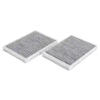 CARIPAR Cabin Air Filter and Activated Carbon Filter Set for Mercedes S-Class W221 W222 2218300718