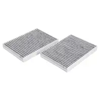 CARIPAR Cabin Air Filter and Activated Carbon Filter Set for Mercedes S-Class W221 W222 2218300718