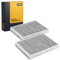 CARIPAR Innenraumfilter Aktivkohle Satz f&uuml;r BMW G30 G31 G32 G11/12 G14-16 X5 64115A1BDB6